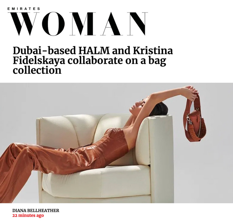 Dubai-based HALM and Kristina Fidelskaya collaborate on a bag collection
