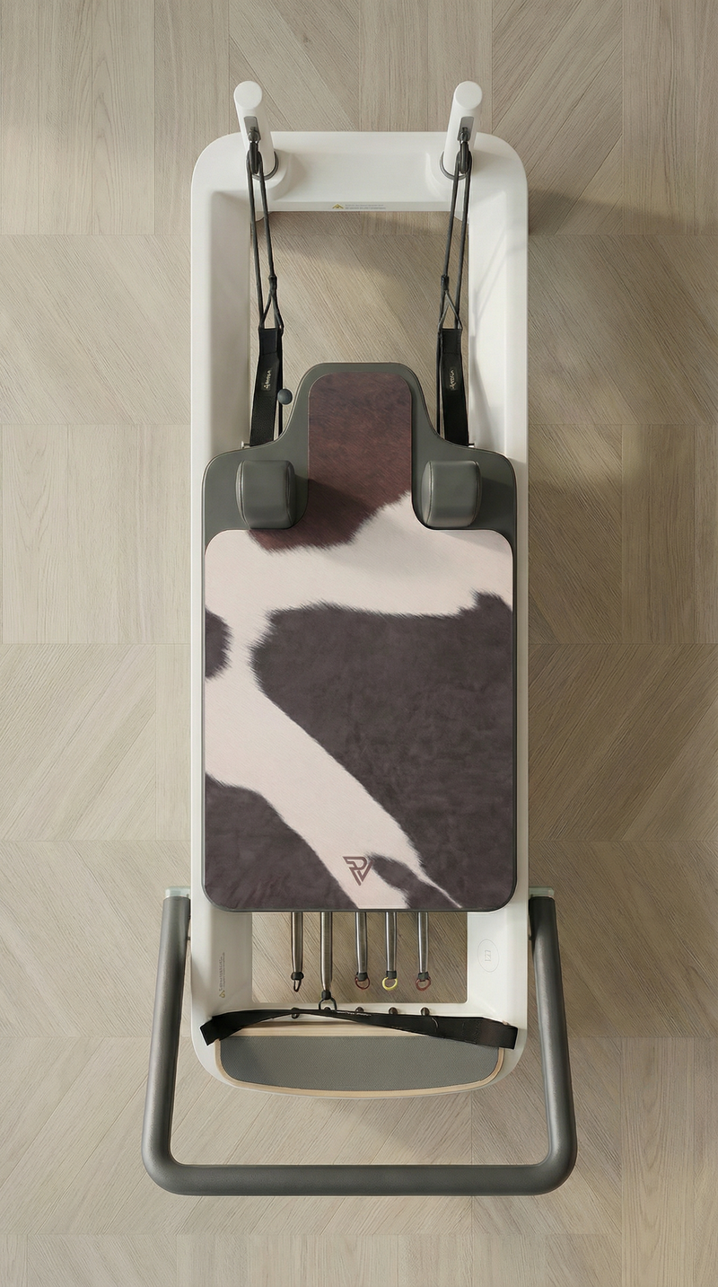cow printed pilates mat